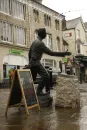 Statue of Dr. Livingstone on Denbigh High Street