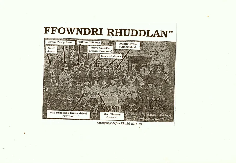 ffowndri rhuddlan 1916 ffowndri rhuddlan 1916
